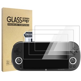 Hianjoo 3-Pack Screen Protector Compatible with TRIMUI Smart Pro Retro Game Console, [HD Clarity] [9 Hardness] [Anti-Scratch] Tempered Glass