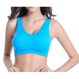 Vermilion Bird Women's 6 Pack Seamless Comfortable Sports Bra with Removable Pads Pack of 6 S