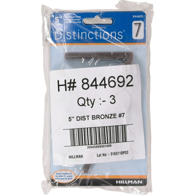 Distinctions by Hillman 844692 5-Inch Floating Mount House Bronze, Number
