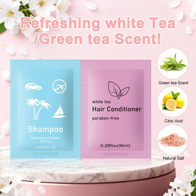 100Set Travel Shampoo and Conditioner Bulk,Shampoo Conditioner Set Travel