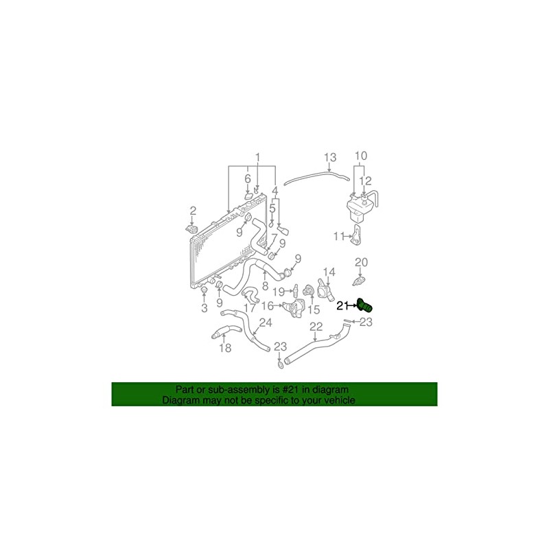 Mitsubishi MD326766, Engine Coolant Outlet Flange