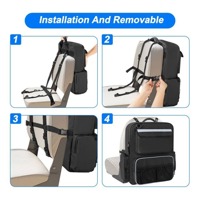 GRAOSO Boat Organizers and Storage, Boat Back Seat Carrying Bag