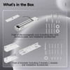 Lnrueg Electromagnetic Lock with ZL Brackets, Waterproof Electric Magnetic Door