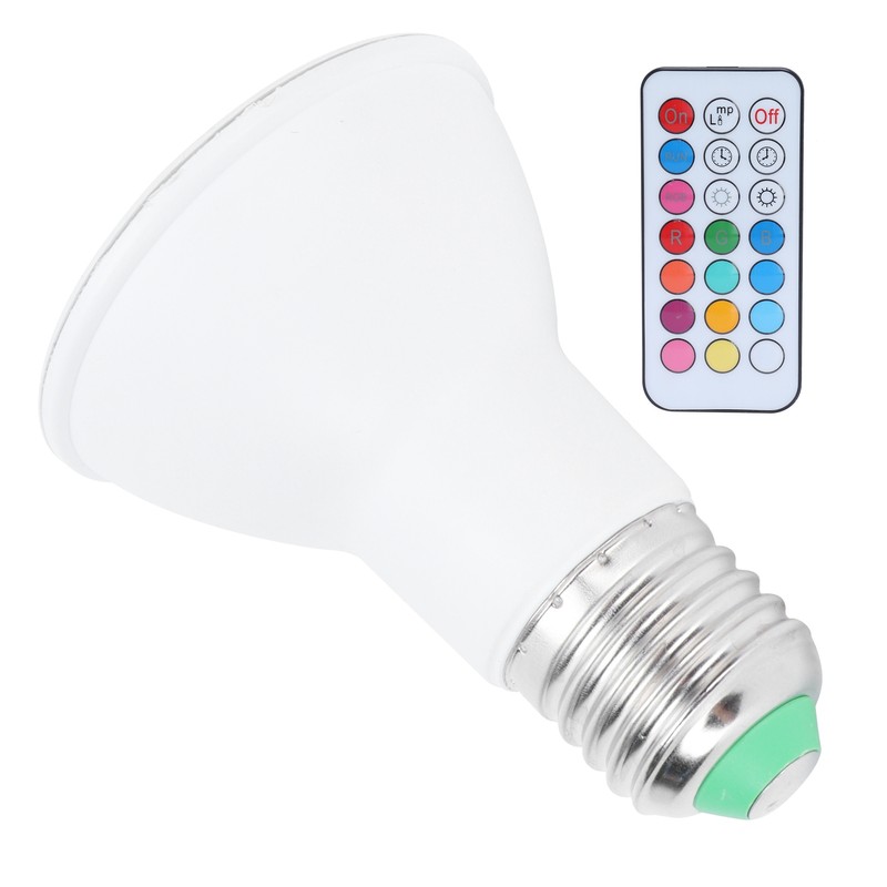 10W RGBW Spotlight with Timing Remote Control E27 Color Changing