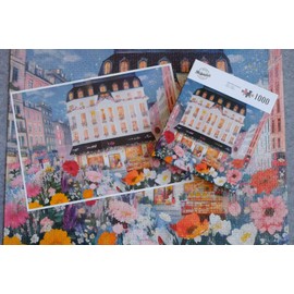 Naturelish Flowers Bloom Jigsaw Puzzles for Adults 1000 Pieces, 6 Colors on Back Puzzles, Pieces Fit Together Perfectly, Size 26.6x19.2