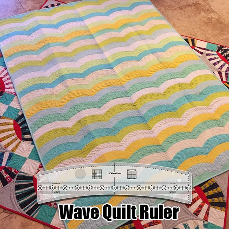 Wave Quilt Ruler Acrylic Waves Edge Ruler DIY Hand Patchwork