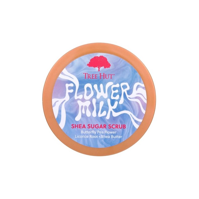 TREE HUT, Flower Milk Shea Sugar Scrub, Exfoliante Corporal de
