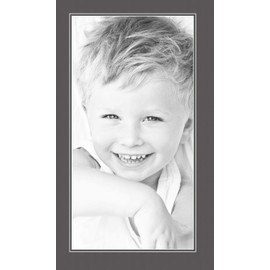 13x25 Cinder / Charcoal Custom Mat for Picture Frame with 9x21 opening size (Mat Only, Frame NOT Included)