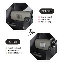 YIWANG Stainless Car Microphone Decoration Frame Cover Trim for Land Rover Defender 90 110 2020-2022 Accessory Sticker