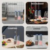 BELRIGO Battery Operated Salt And Pepper Grinder Set with LED