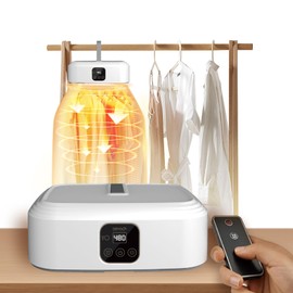 Drygo Xpress Dryer | Portable Clothes Dryer, Mini Dryer, Electric Dryer, Small Dryer, 30-Minute Quick Dry, Remote Control, UV Cleaning, Travel, RV, Dorm, Camping, Apartment, Secadora de ropa