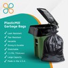 PlasticMill 100 Gallon Garbage Bags: Black, 1.3 Mil, 67x79, 10