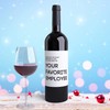 4 Boss Gift Wine Bottle Labels Funny Boss's Present |