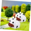 Mipcase 35pcs Miniature Cow Figurines Animal Models for Moss Landscape