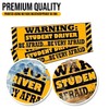 Zone Tech Student Driver Magnetic Sticker - Warning Student Driver