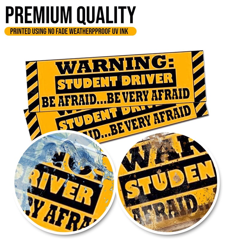 Zone Tech Student Driver Magnetic Sticker - Warning Student Driver