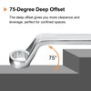 sourcing map Offset Extra Long Box End Wrench 14 x