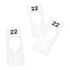 Unbranded Hangers Retail Clothing 2" x 5" Rectangular Plastic Size