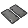 License Plate Frame Cover Set Standard Fit Smoky UV Resistant