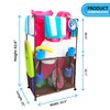 Essentially Yours Pool Equipment Holder with Towel Drying Bars, Mesh