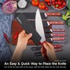 Hollory Kitchen Knife Guards Set, Universal Blade Covers, Abs Plastic