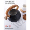 Tea Kettle, 3 Liter BELANKO Teapot Whistling Kettle with Wood