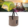 20L Portable Camping Bucket PVC Folding Water Bucket High Capacity