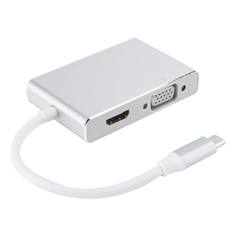 Cable Adapter Converter 4 in 1 TypeC to HDMI DVI