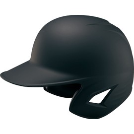 Zett BHL381 Baseball Soft Batting Helmet, Black (1900), M Size: 21.7 - 22.4 inches (55 - 57 cm)