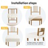 Jacquard Dining Room Chair Seat Covers Set of 6 Universal