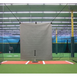 5' x 8' Vinyl Heavy Duty Baseball Batting Cage Backstop - GBCC (Gray)