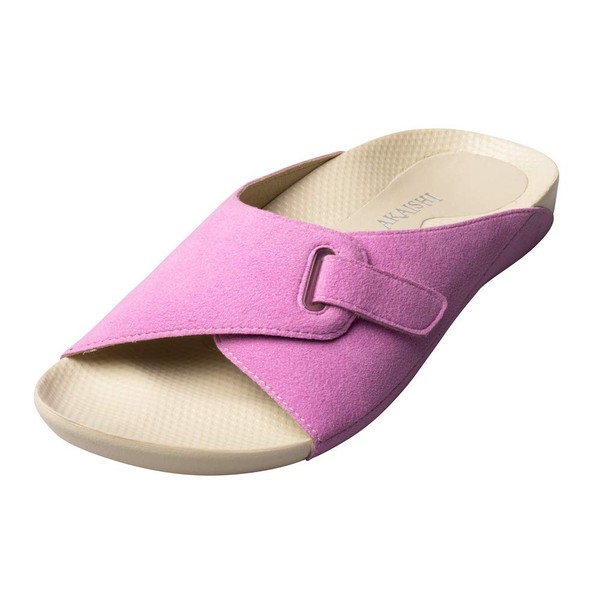 Akaishi Official Support Unworn Arch to Prevent Foot Trouble such as Bunions and Plantar Fasciitis, Slippers, Promotes Blood Circulation, For Cold Feet, Unisex - pink