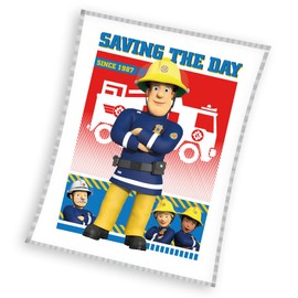 Fireman Sam Coral Fleece Blanket 130 x 170 cm