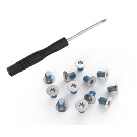 12PCS M2x3 Torx T5 Screws for Razer Blade 14 15 & Blade Stealth 12.5, Dell XPS 13 9343 9350 9360 9370 9380, XPS 15 9500 9550 9560, Precision M5510 5520, HP Envy 13 Laptop w/Screwdriver, Sliver
