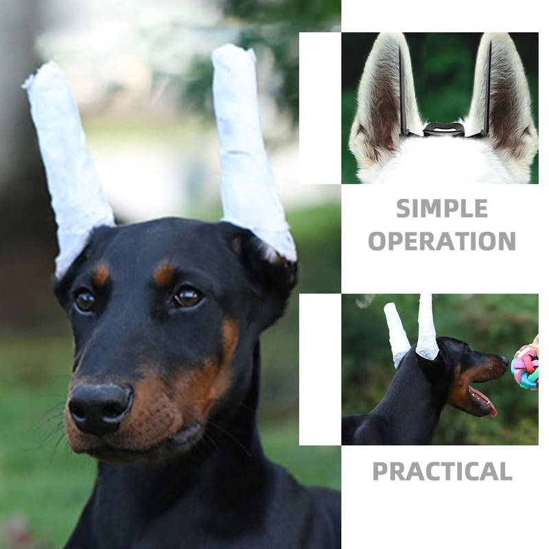 POPETPOP 2 Sets Dog Ear Posting Kit - Doberman Ear