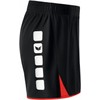 erima Damen Shorts 5-Cubes ohne Innenslip, Schwarz/Rot, 40, 615409