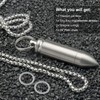 Small Pill Box Titanium Pill Fob Necklace Bullet Nitro Mini