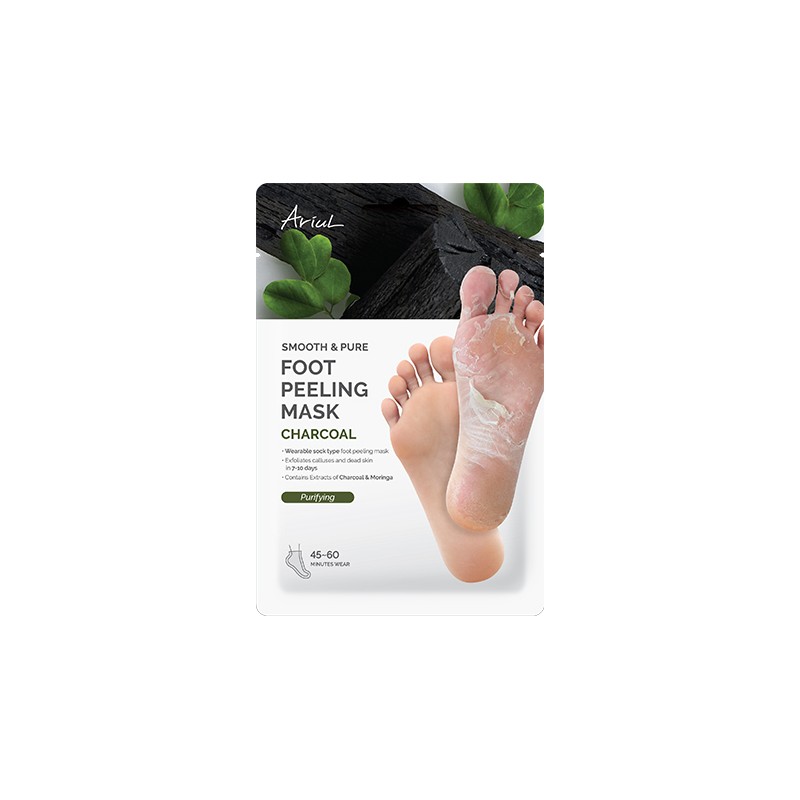 Ariul Smooth & Pure Foot Peeling Mask 2ea - Charcoal