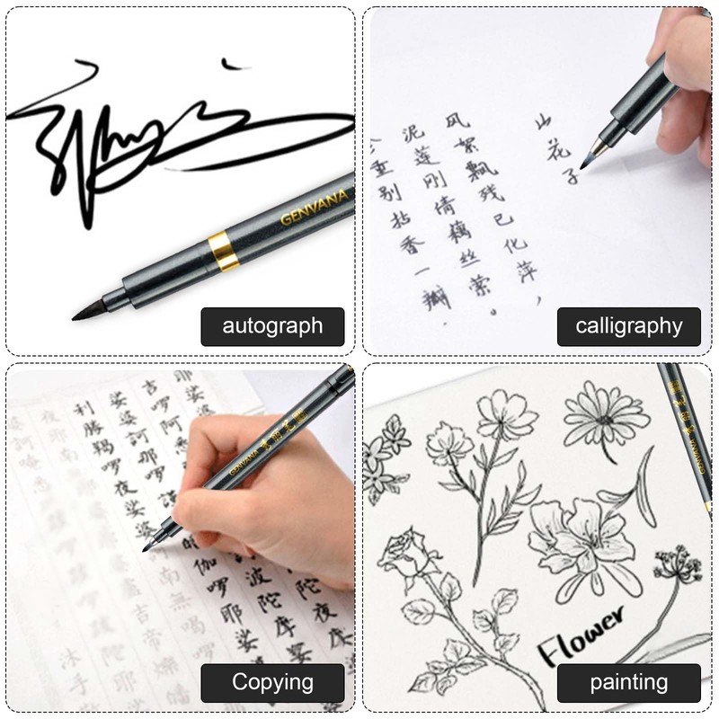 SAVOSWEET Pack of 4 Japanese Pens, Japanese Pens, Teechinese Japanese