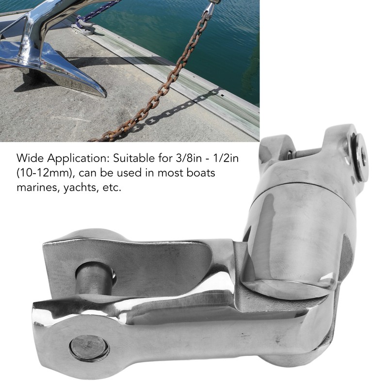 Anchor Double Swivel Connector 316 Stainless Steel Multi Directional 9000LBS