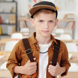 IEFLIFE Grandson Gifts - Grandson Necklace Gifts from Grandma, Fathers Day Graduation Birthday Gift for Him Men, 6mm Width Silver Figaro Chain Necklace for Him Men Jewelry