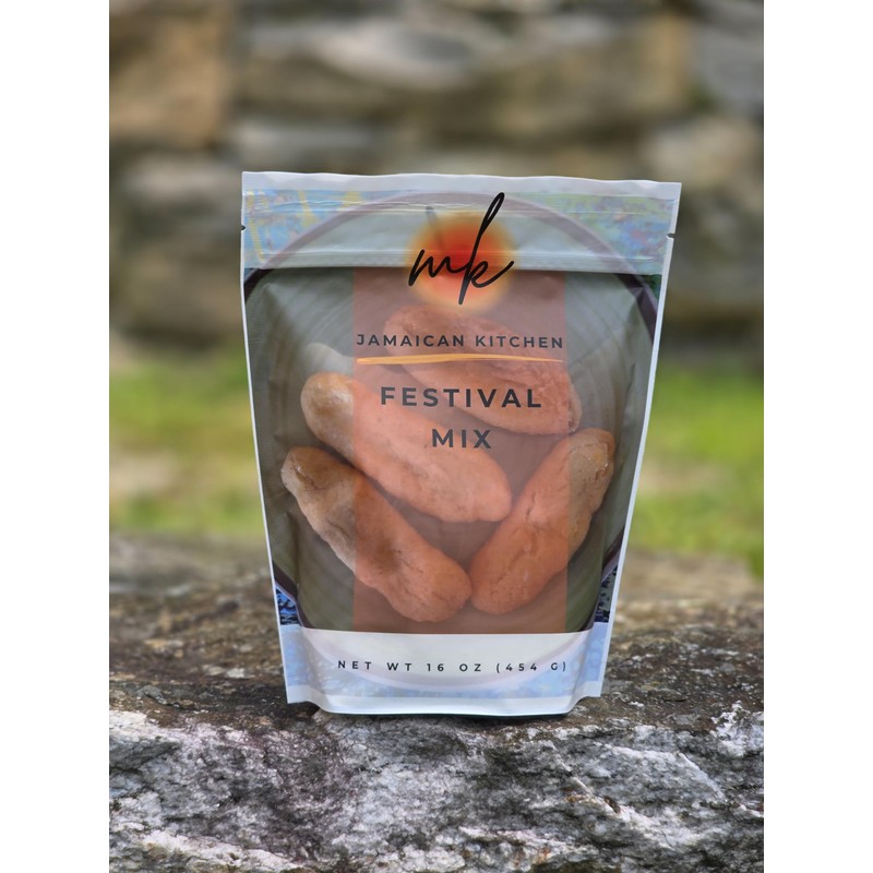 Jamaican Festival Mix, Traditional Caribbean Corn Dumpling Mix, 16 Oz