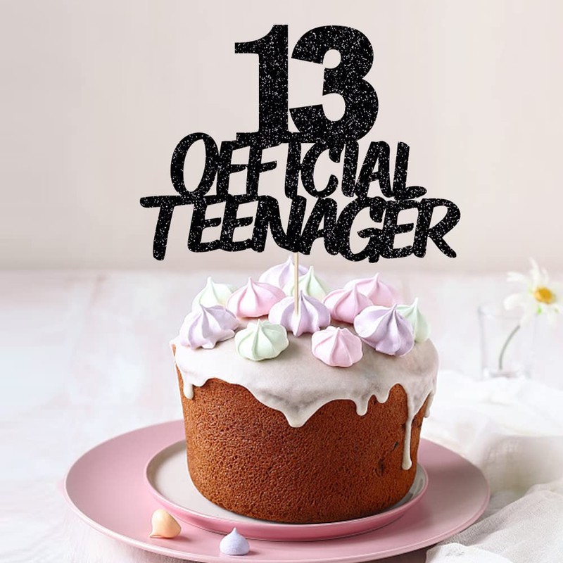 13 decoraciones oficiales para tartas de 13 cumpleaños para adolescentes,