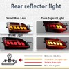 PGTOPONE Upgrade LED Rear Bumper Reflectors Light Fog Brake Tail