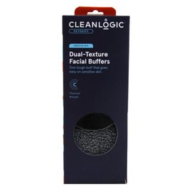 Clean Logic Detoxify - Tampones faciales de doble textura (paquete de 3)