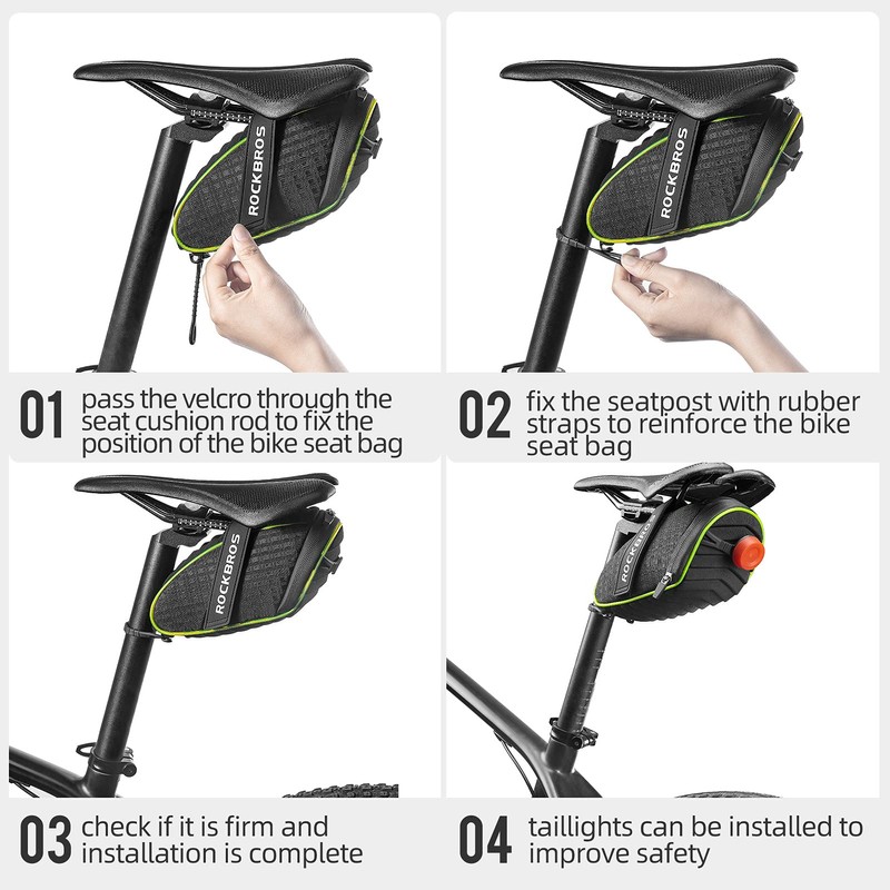 ROCKBROS Bicycle Saddle Bags Bicycle Seat Bags Tool Bag Bicycle