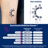 Tattwo.me 2 Week Waterproof Temporary Tattoos for Adults and Kids