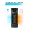 BLACK+DECKER Oscillating Ceramic Desktop Heater with Remote with Adjustable Thermostat,