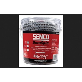 SENCO 06A162P Screw #6 X 1-5/8", Drywall to Wood, Gray Phosphate