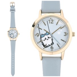 Fieldwork CKW002-2 Chiikawa Women's Analog Leather Strap Leather Watch, Blue, blue, Modern